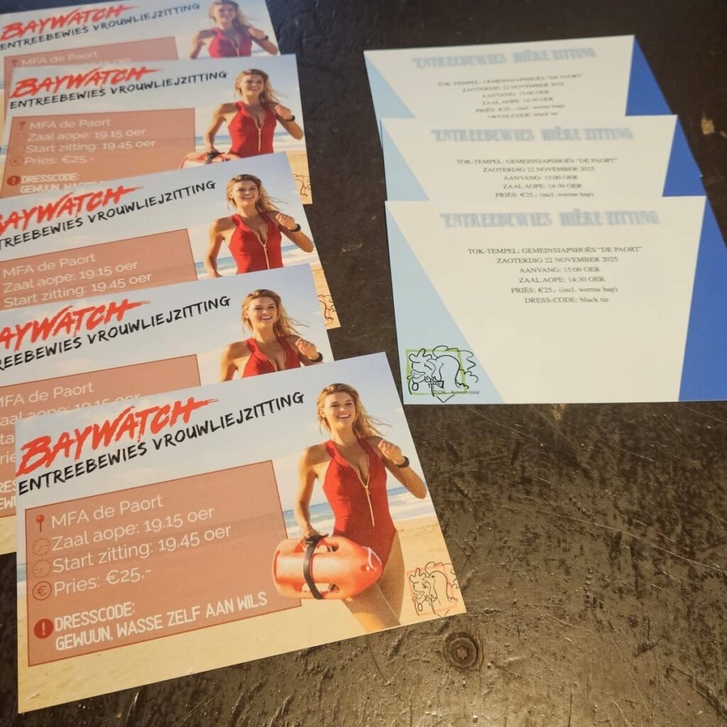 TOK Vrouwliej- en Hiërezitting, laatste kaartjes te koop